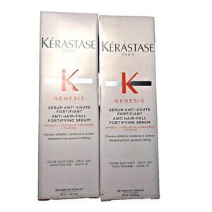 2 Pk Kerastase Genesis Anti-Hair Fall Fortifying Hair Serum Travel Size 30ml 1oz